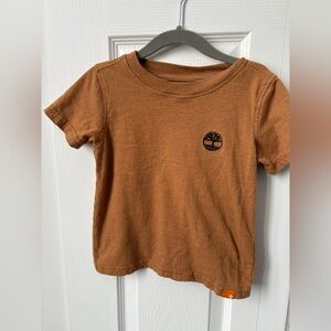 18m Timberland Kids Rust Orange Short Sleeve Logo Tee